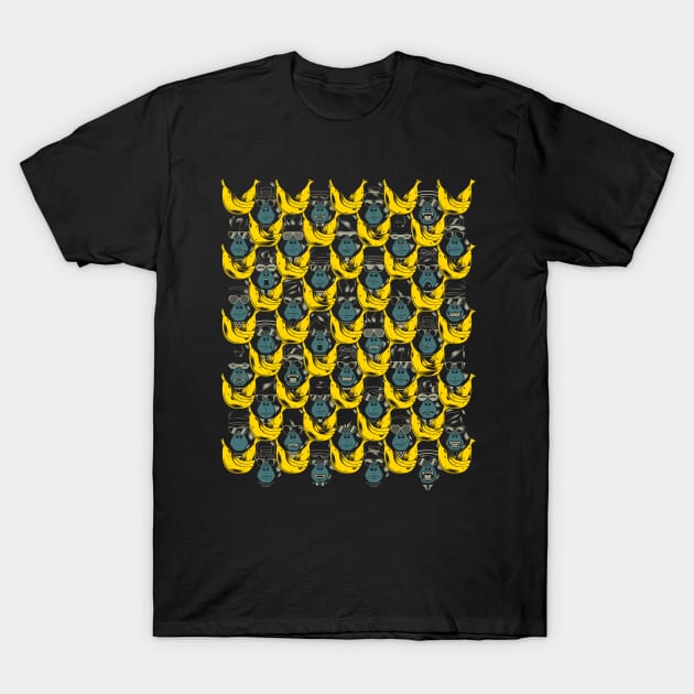 Gorillas & Bananas T-Shirt by javirams